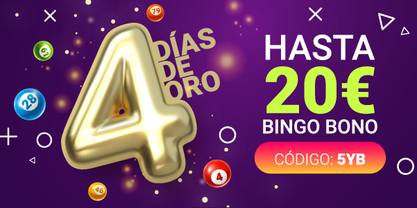 Vuelven los 4 días de oro de YoBingo