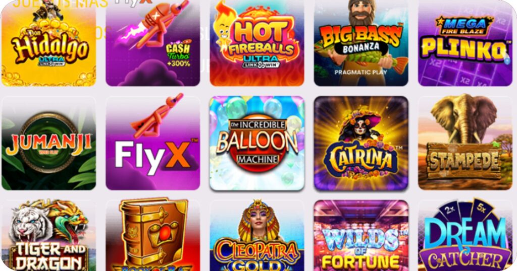 selección de juegos online populares