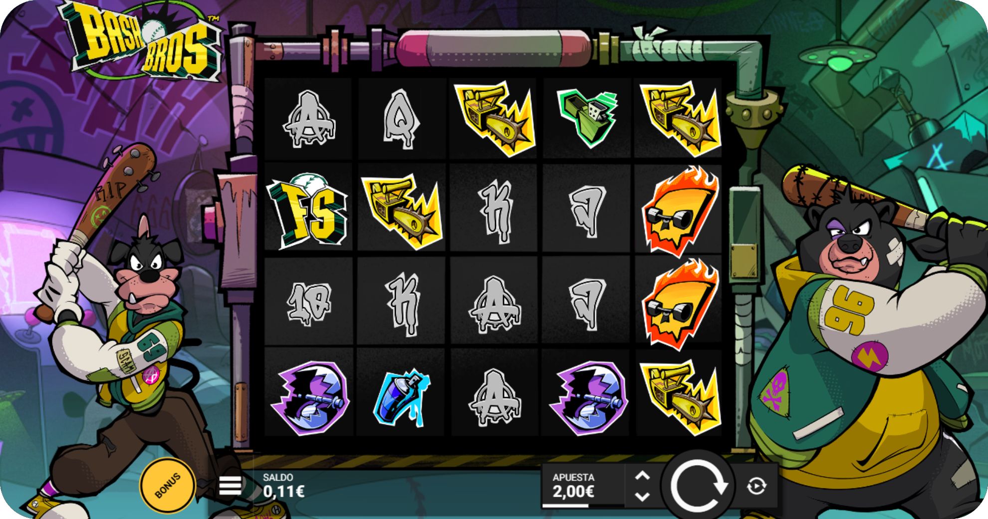 Tragaperras Bash Bros | Reseña, RTP, bonus y cómo jugar