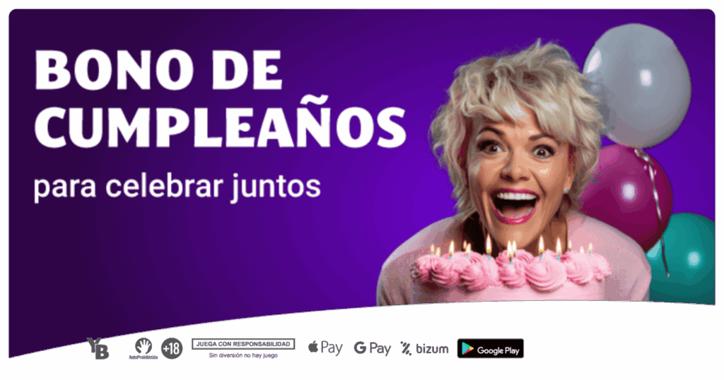 Bono de cumpleaños yobingo