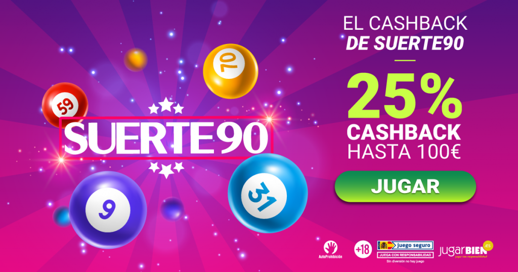 El cashback de SUERTE90