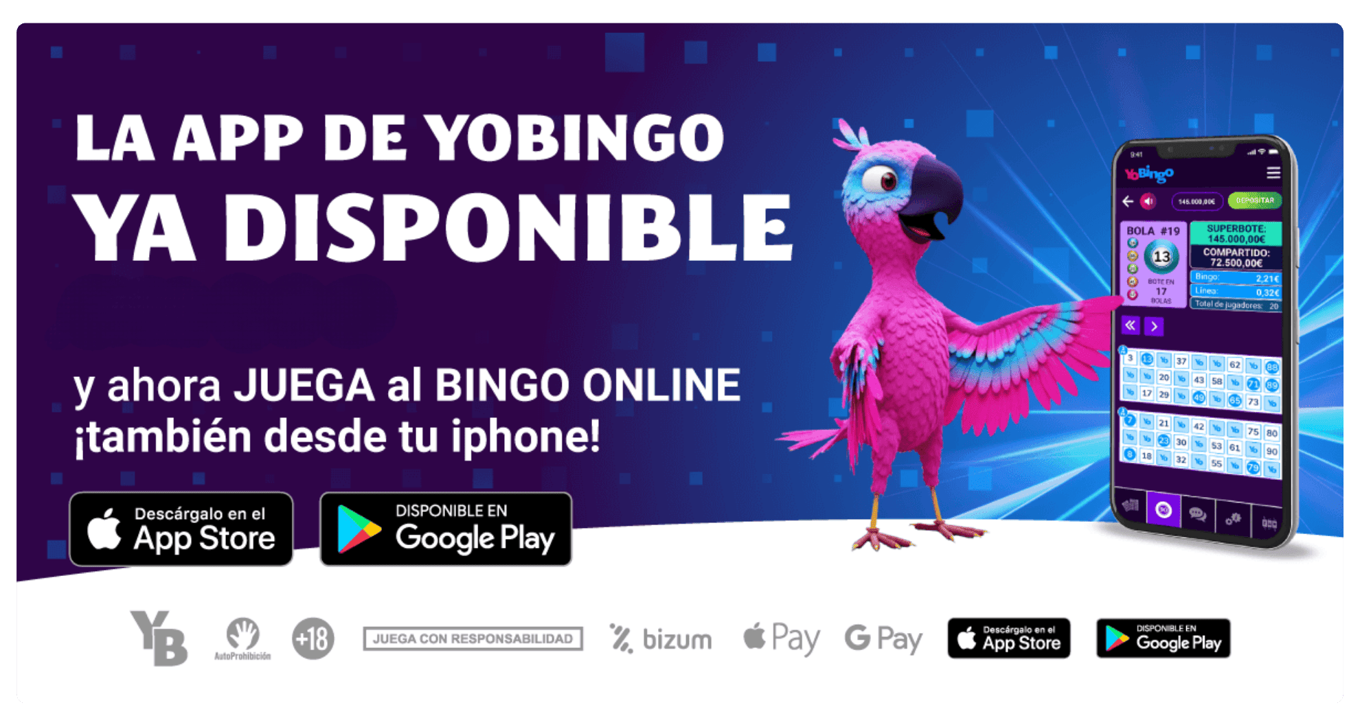 La app de YoBingo ya está disponible en iOS