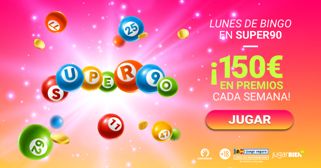 ¡Los lunes en SUPER90 tienen 150€ en premios extra!