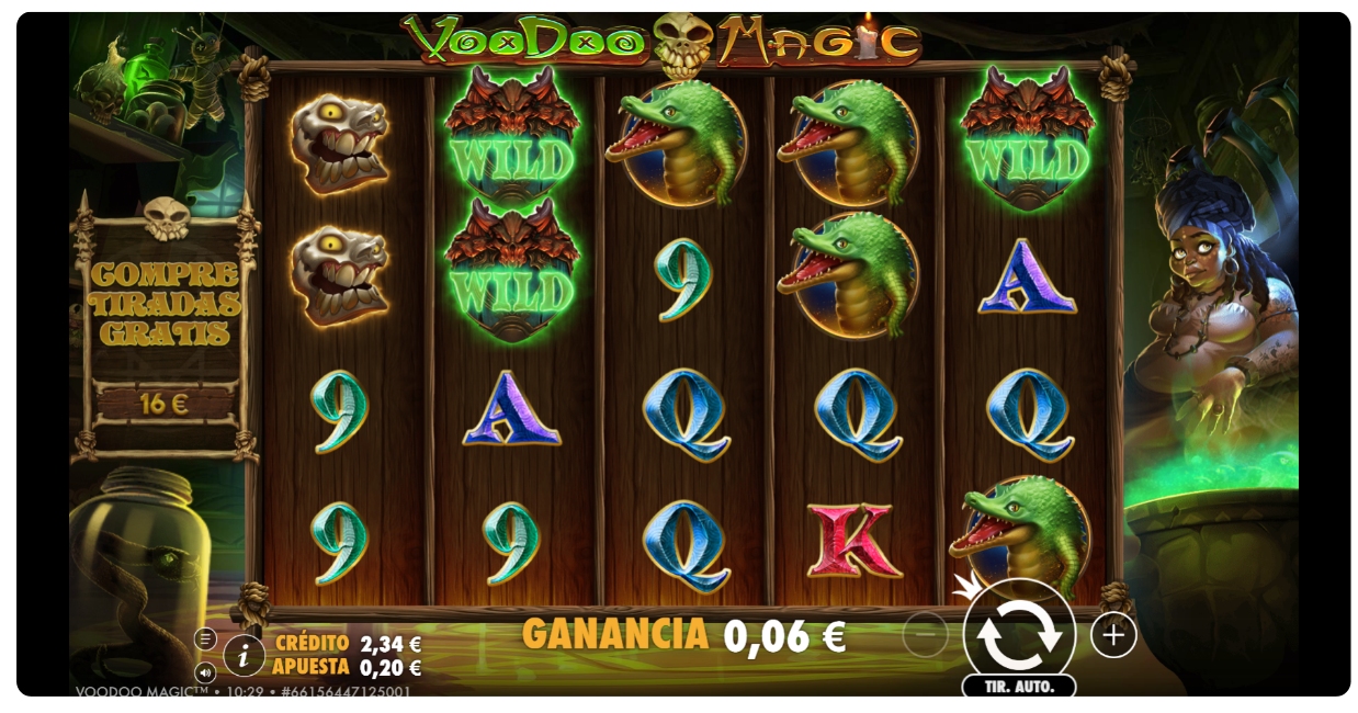 Reseña de la tragaperras Voodoo Magic