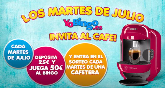 Los martes de julio YoBingo invita al cafe