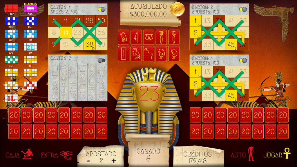 videobingo-faraon-in-game